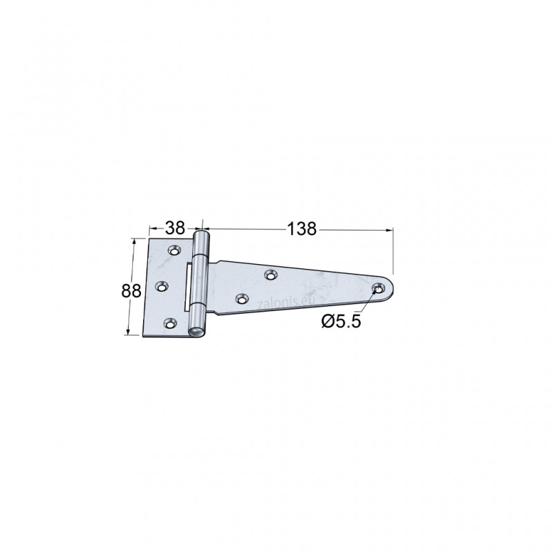 T-TYPE HINGE 130 / GALVANIZED T-TYPE HINGES